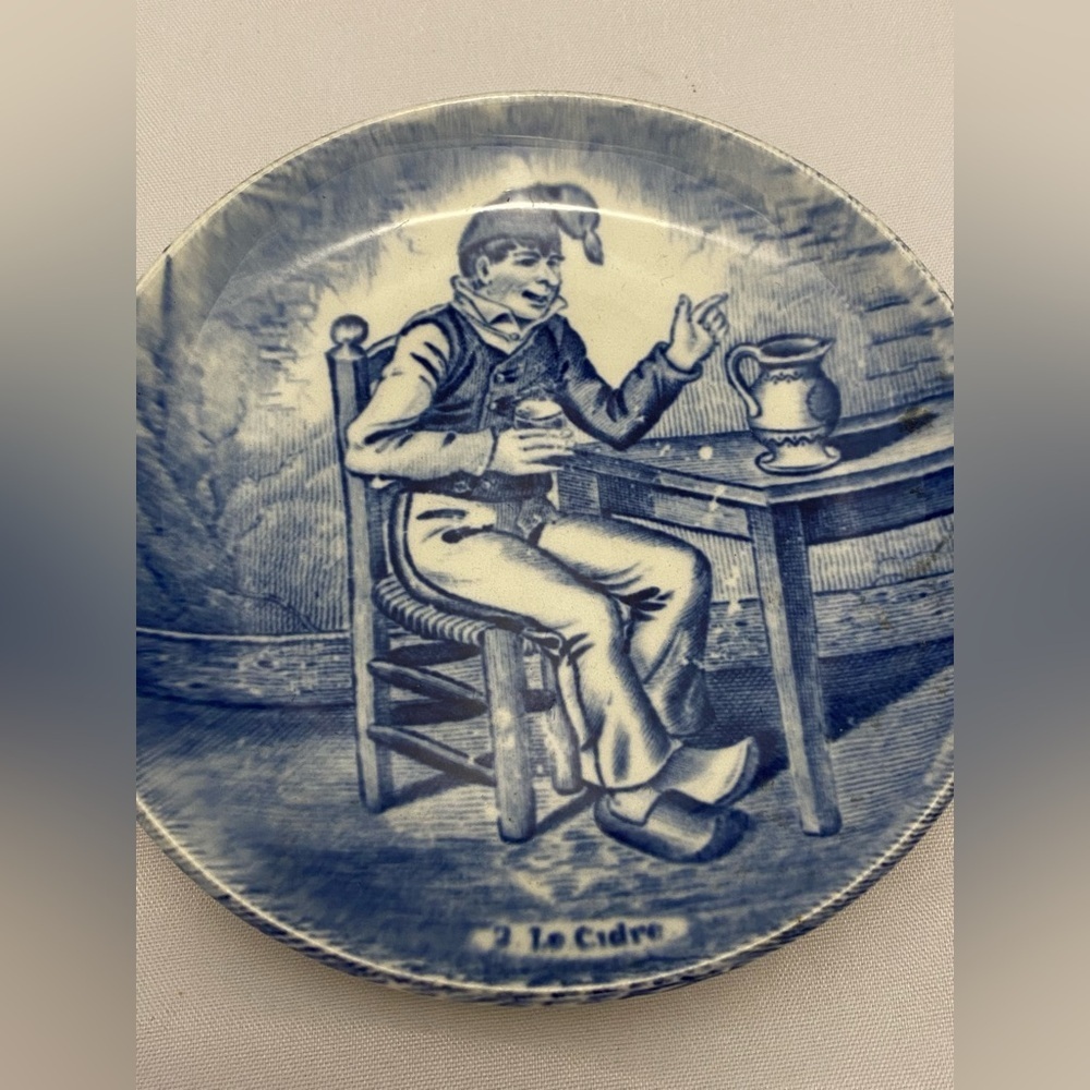 Delft Blue Le Cidre Made for Royal Sphinx by Boch For Delft 4.5” Vintage EUC - Picture 2 of 4